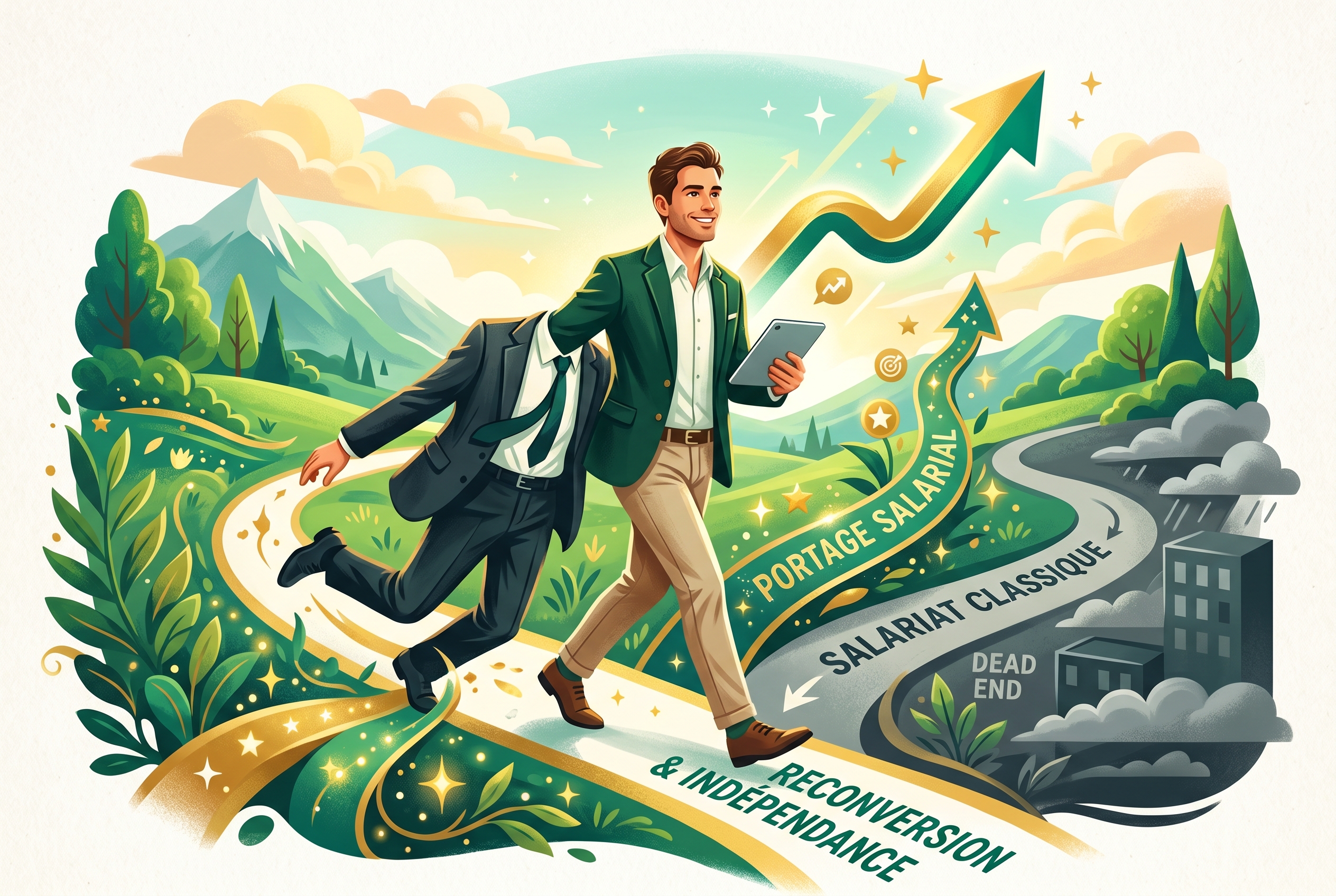 Reconversion professionnelle et portage salarial